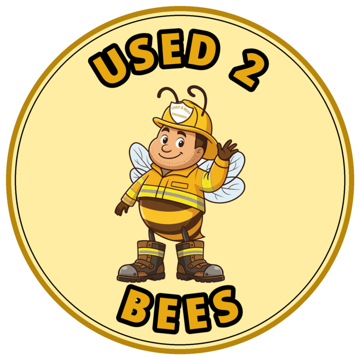 Used 2 Bees circle sticker — Fire Dept — Engineer