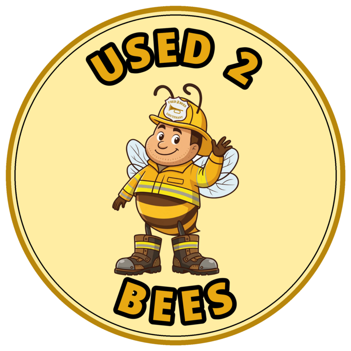 Used 2 Bees circle sticker — Fire Dept — Lieutenant