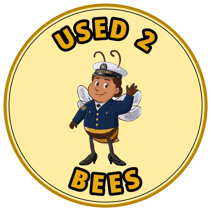 Used 2 Bees circle sticker — Coast Guard Dress (Female)