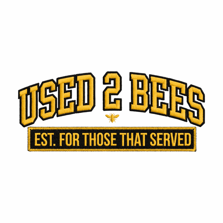 Used 2 Bees logo sticker — square