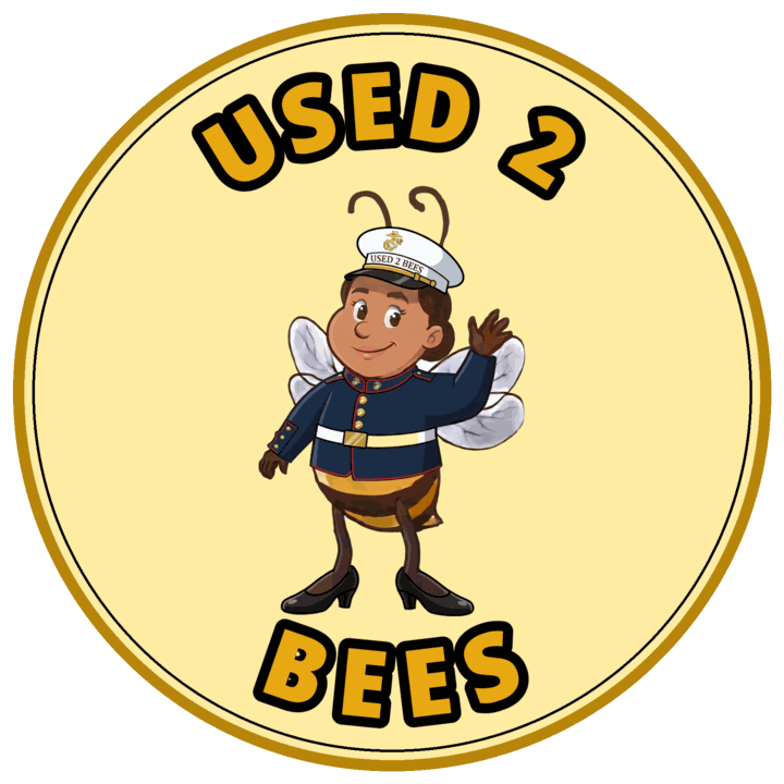Used 2 Bees circle sticker — Marines Dress (Female)