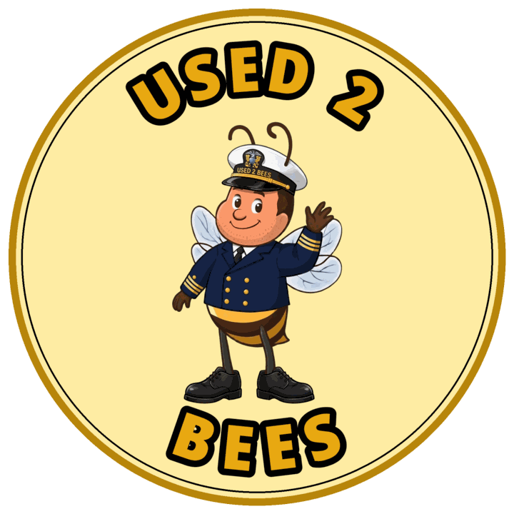 Used 2 Bees circle sticker — Navy Dress Officer (Male)