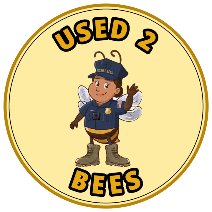 Used 2 Bees circle sticker — Police (Female)