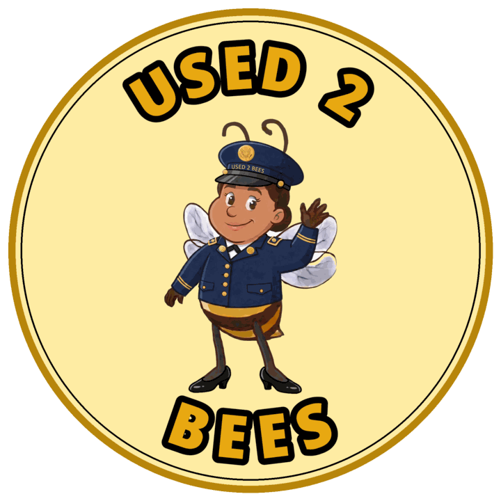 Used 2 Bees circle sticker — Army Dress (Female)