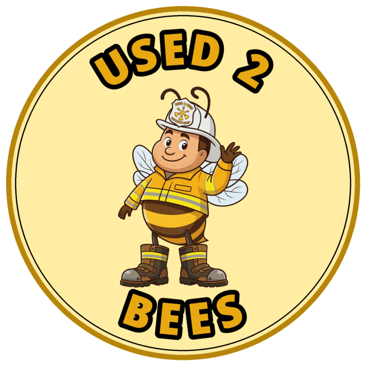 Used 2 Bees circle sticker — Fire Dept — Battalion Chief