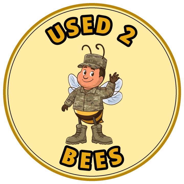 Used 2 Bees circle sticker — Air Force Camo (Male)