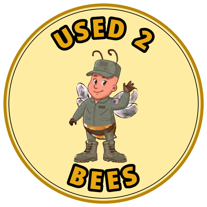 Used 2 Bees circle sticker — Air Force Pilot (Female)