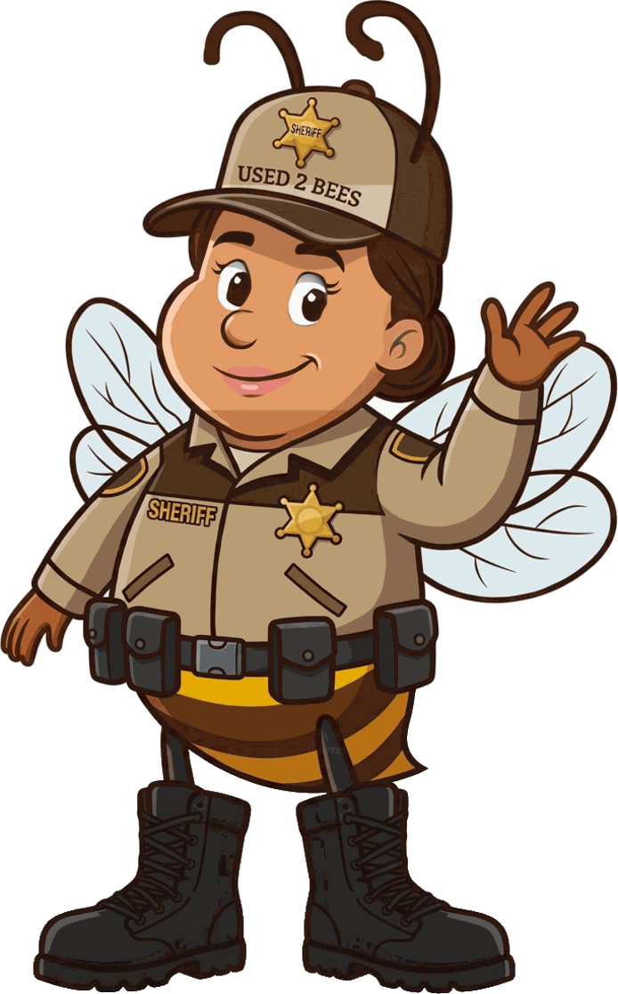 Male Used 2 Bees Space Force mascot in Operational Camouflage Pattern uniform
